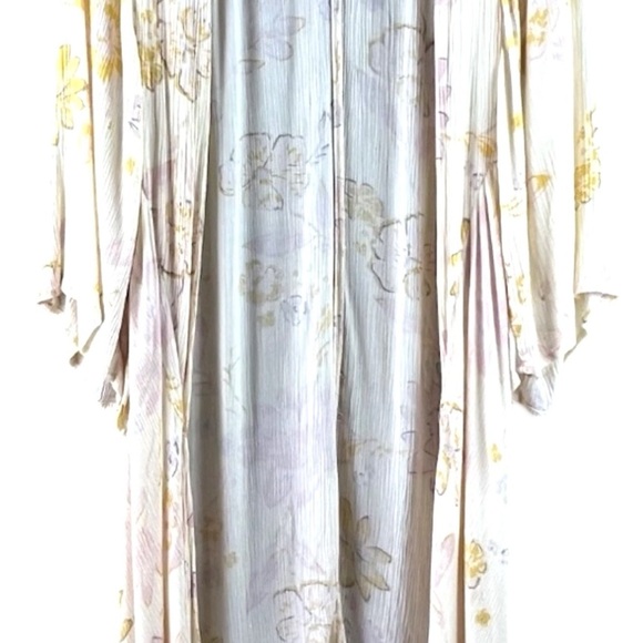 Billabong pink summer kimono  Swim Coverup one size boho style - Picture 6 of 9